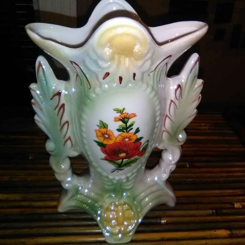 Vintage Hand Painted from Brazil Vase